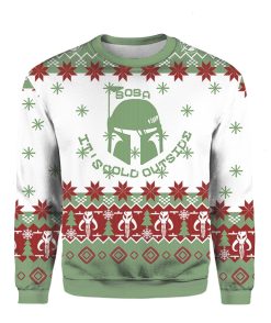 Star Wars Boba Fett Boba Its Cold Outside 3D Christmas Ugly Sweater