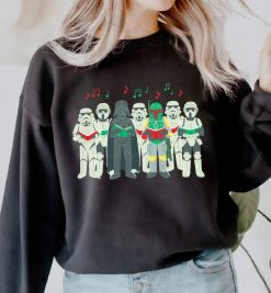 Star Wars Stormtrooper Singed Darth Vader Sithmas Choir Christmas Holiday Sweatshirt