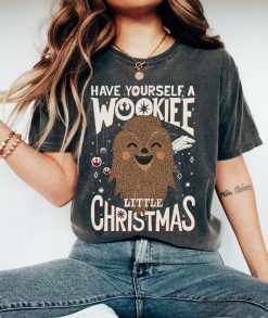 Star Wars Wookiee Little Christmas Sketched T-Shirt