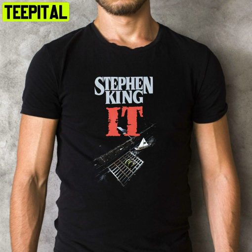 Steven King It Book Cover Scary Movie Retro Design T-Shirt