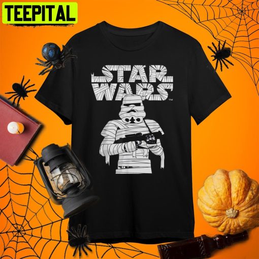 Stormtrooper Mummy Halloween Costume Star Wars Retro Art Unisex T-Shirt