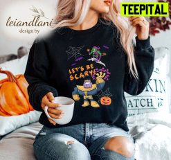 Studios Thanos Green Goblin Pumpkin Webs Marvel Avengers Halloween Sweatshirt