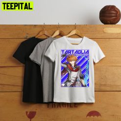 Tartaglia Techno Zhongli Chibi Paimon Diluc Klee Venti Unisex T-Shirt