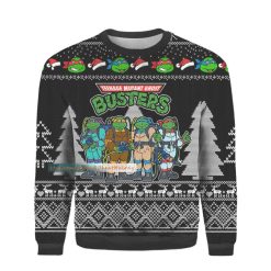 Teenage Mutant Ninja Turtles Ghostbusters Ugly Christmas Sweater