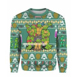 Teenage Mutant Ninja Turtles Heroes Ugly Christmas 3D Sweater