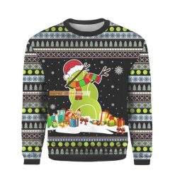 Tennis Snowman Ugly Christmas Sweater