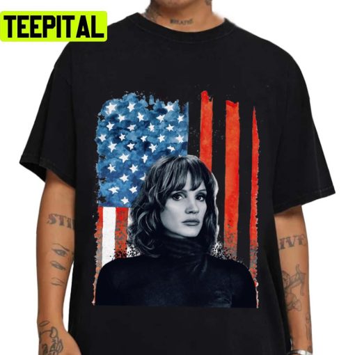 The 355 Jessica Chastain Mace American Flag Unisex T-Shirt