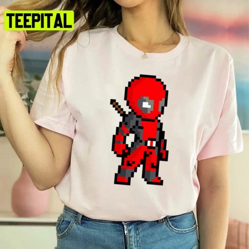 The Avongers Pixel The Deadpool Chibi Unisex T-Shirt