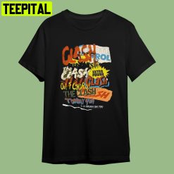 The Clash Repeating Text Retro Art Unisex T-Shirt