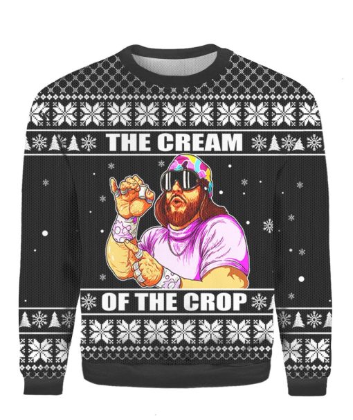 The Cream Of the Crop Macho Man ugly 3D Christmas Sweater