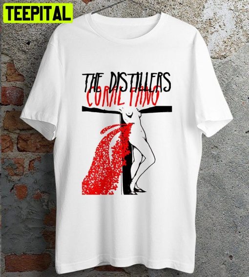 The Distillers Coral Fang Retro Design T-Shirt