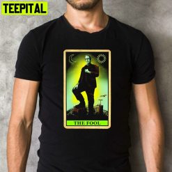 The Fool The Munsters Herman Munster Tarot Card Scary Movie Retro Design T-Shirt