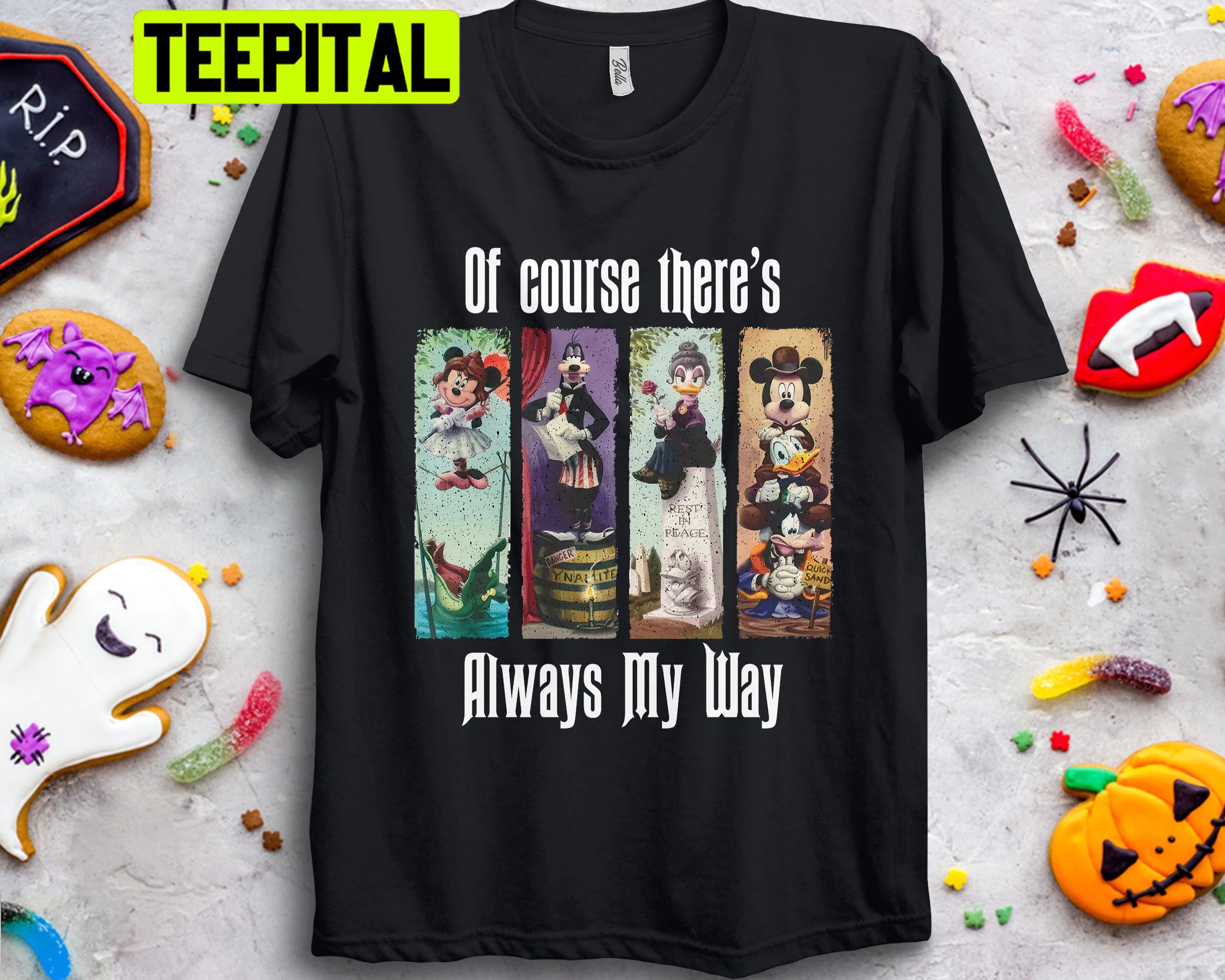 The Haunted Mansion Disney Mickey And Friends Foolish Mortal Stretching Room Tightrope Walke Trending Unisex T-Shirt
