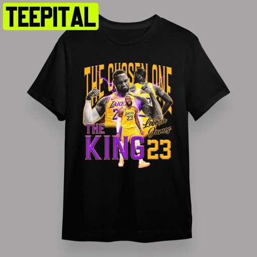 The Iconic Moment The Lebron James Los Angeles Lakers Unisex Retro Art Unisex T-Shirt