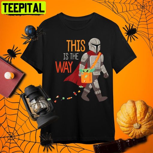 The Mandalorian Grogu This Is The Way Halloween Retro Art Unisex T-Shirt