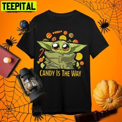 The Mandalorian Halloween The Child Candy Retro Art Unisex T-Shirt