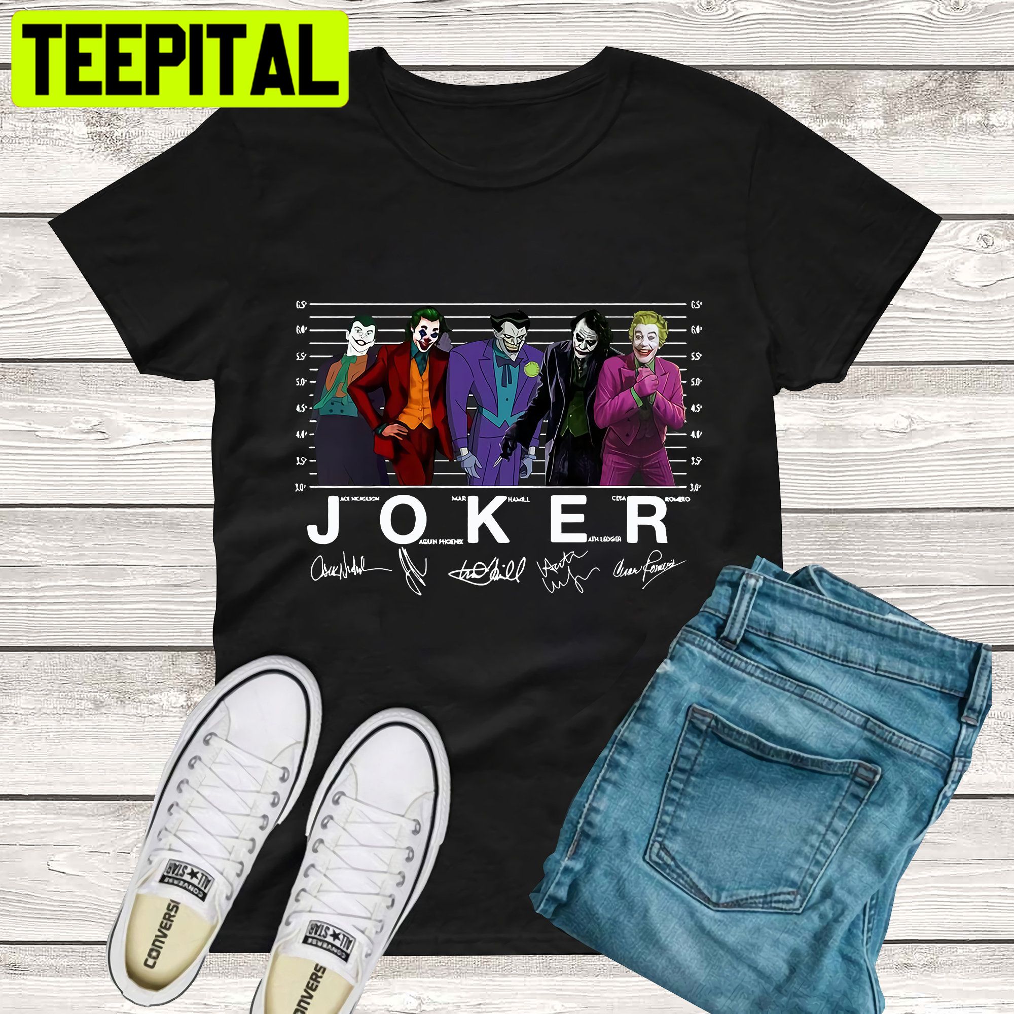 The Mugshot Batman Joaquin Phoenix Suicide Squad Heath Ledger Trending Unisex T-Shirt