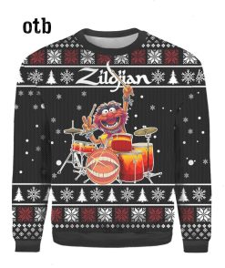 The Muppets Animal Drums Ugly 3D Christmas Sweater