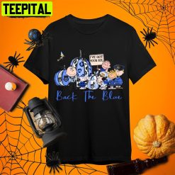 The Peanuts Chracters Great Pumpkin Back The Blue Charlie Brown Halloween Retro Art Unisex T-Shirt