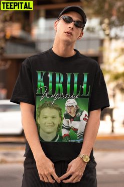 The Thrill Minnesota Hockey Kirill Kaprizov Retro Design T-Shirt