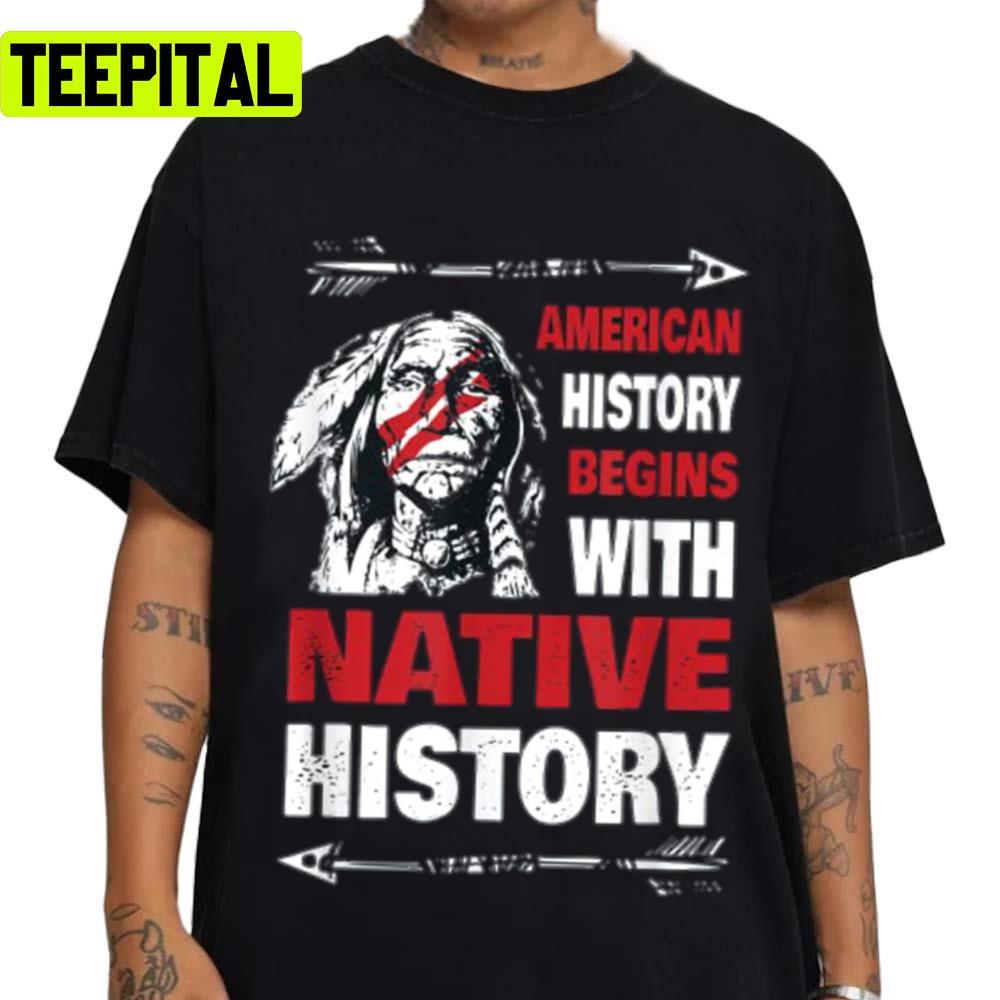The Trending Art Native America Heritage Month Premium Unisex T-Shirt