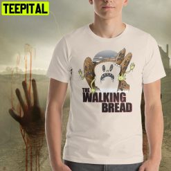 The Walking Bread Walking Dead Zombie Horror Retro Design T-Shirt