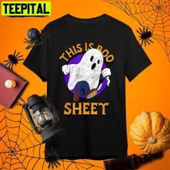 This Is Boo Sheet Ghost Men Women Halloween Costume Retro Art Unisex T-Shirt