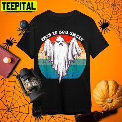 This Is Funny Boo Sheet Ghost Halloween Costume Men Women Retro Art Unisex T-Shirt