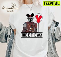 This Is The Way Star Wars Mickey Ears Mandalorian Darth Vader Halloween Unisesx T-Shirt