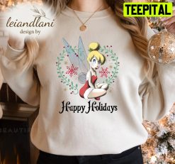 Tinkerbell Happy Holidays Graphic Tinker Bell Petter Pan Sweatshirt