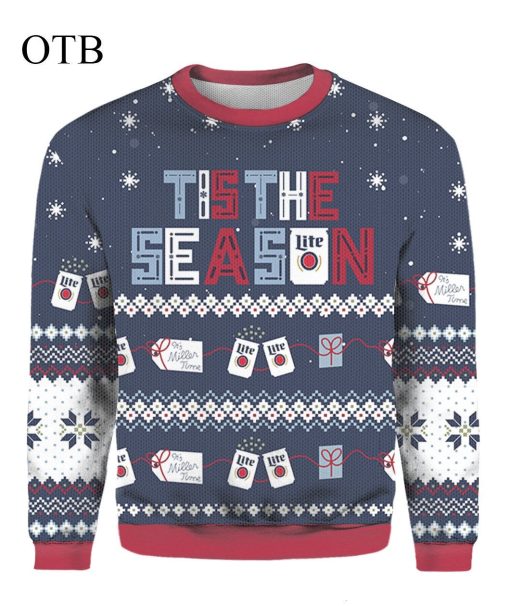 Tis The Season Amazing Ugly Xmas 3D Christmas Sweater