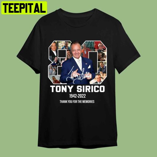 Tony Sirico The Sopranos Thank You For The Memories Signature Retro Art Unisex T-Shirt