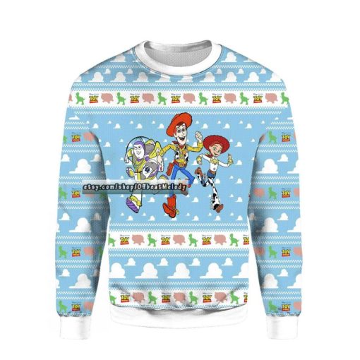 Toy Story Light Blue Ugly Christmas Sweater