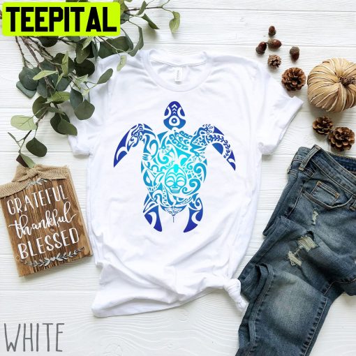 Tribal Sea Turtle Turtle Hawaii Polynesian Maori Unisex T-Shirt