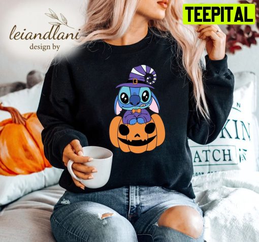 Trick Or Treat Disney Character Cartoon Horror 3 Stitch Halloween Sweatshirt