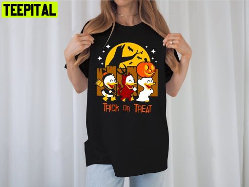 Trick Or Treat Donald Duck Donald Duck Donald Donald Halloween Unisesx T-Shirt