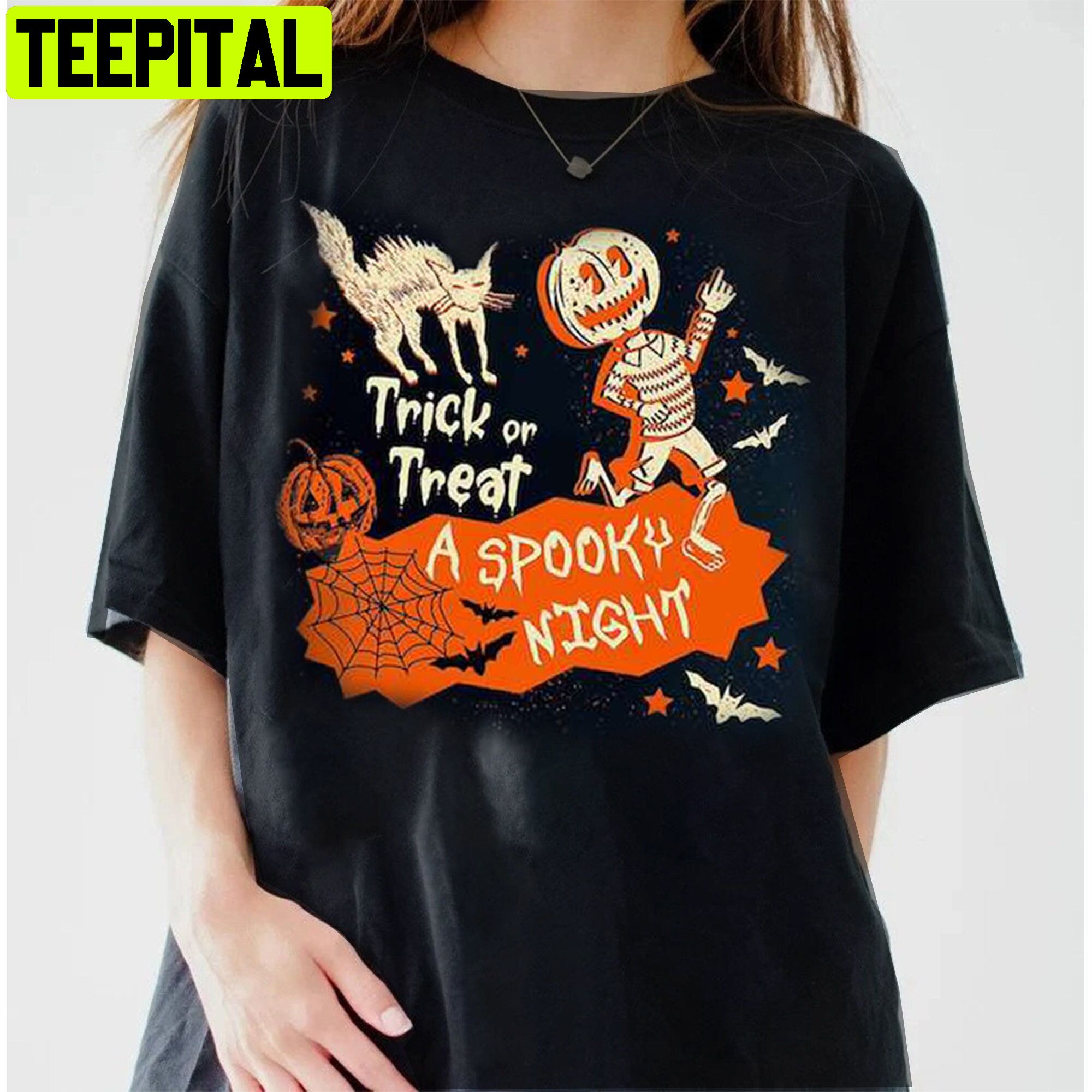 Trick Or Treat Horror Movie Retro 90s Unisex T-Shirt – Teepital