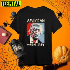 Trump American Horror Story Funny Trump Halloween S Retro Art Unisex T-Shirt