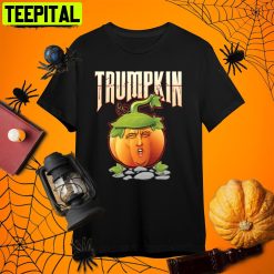 Trumpkin Costume Trump Halloween Retro Art Unisex T-Shirt