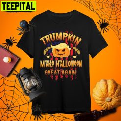 Trumpkin Funny Donald Trump Halloween Trumpkin Retro Art Unisex T-Shirt