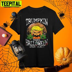 Trumpkin Halloween Trumpkin Retro Art Unisex T-Shirt