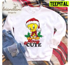 Tweety Bird Merry & Cute Holiday Holiday Looney Tunes Christmas Sweatshirt