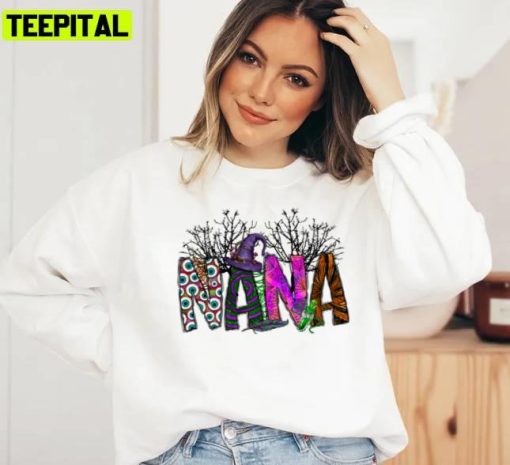 Typography Design Nana Halloween Design Unisex Sweatshirt