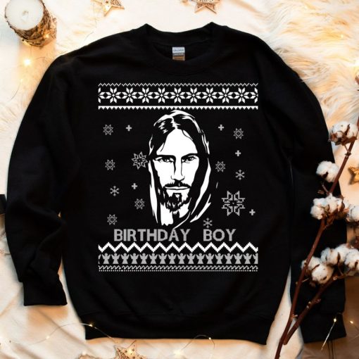 Ugly Birthday Boy Jesus Christmas Sweatshirt