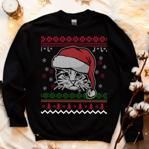 Ugly Cat Cats Christmas Sweatshirt