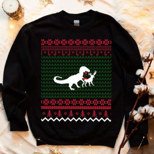 Ugly T-Rex Christmas Sweatshirt