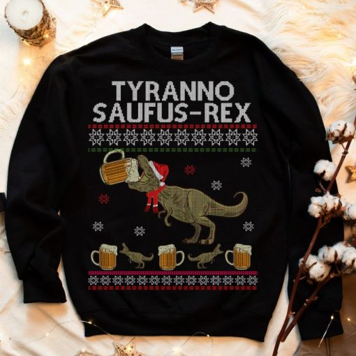 Ugly Tyranno Saufus Rex Christmas Sweatshirt