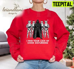 Vader Trooper Lack Cheer Graphic Storm Trooper Darth Vader Santa Star Wars Sweatshirt