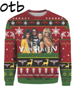 Van Halen Rock Band Members Ugly 3D Christmas Sweater