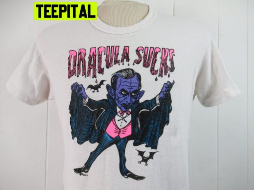 Vintage 1960s Dracula Sucks Trending Unisex T-Shirt